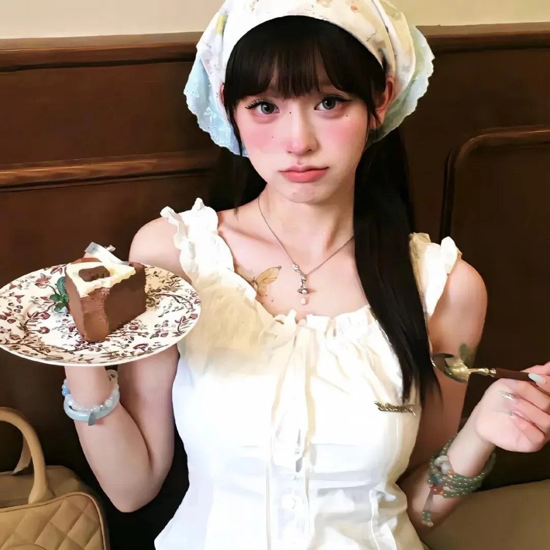 戴流苏耳环的少女